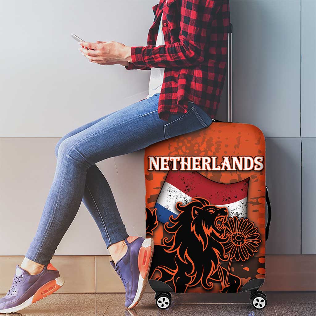 Netherlands Luggage Cover Lion With Daisy Flower DT05