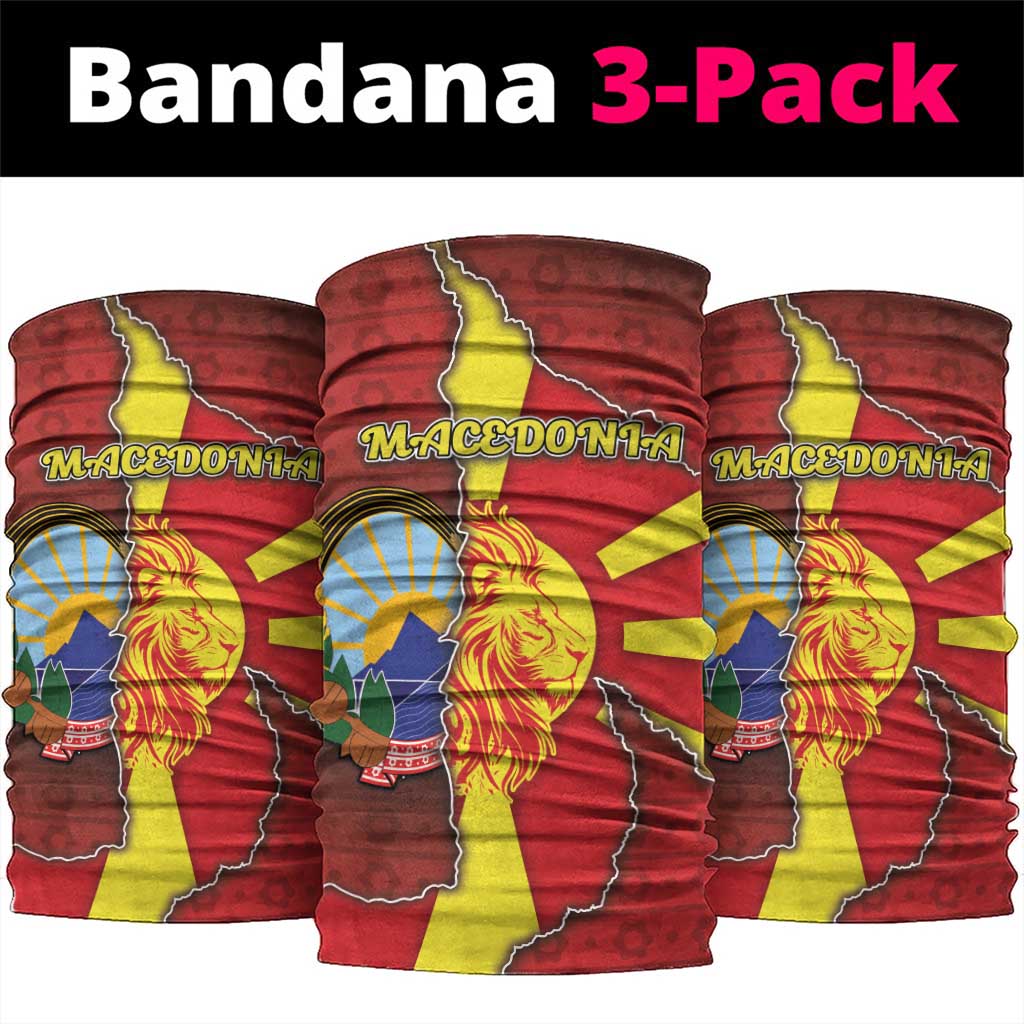North Macedonia Neck Gaiter National Emblem With Lion DT05
