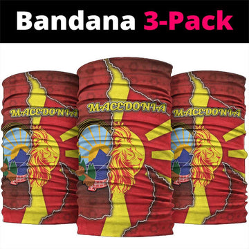 North Macedonia Neck Gaiter National Emblem With Lion DT05
