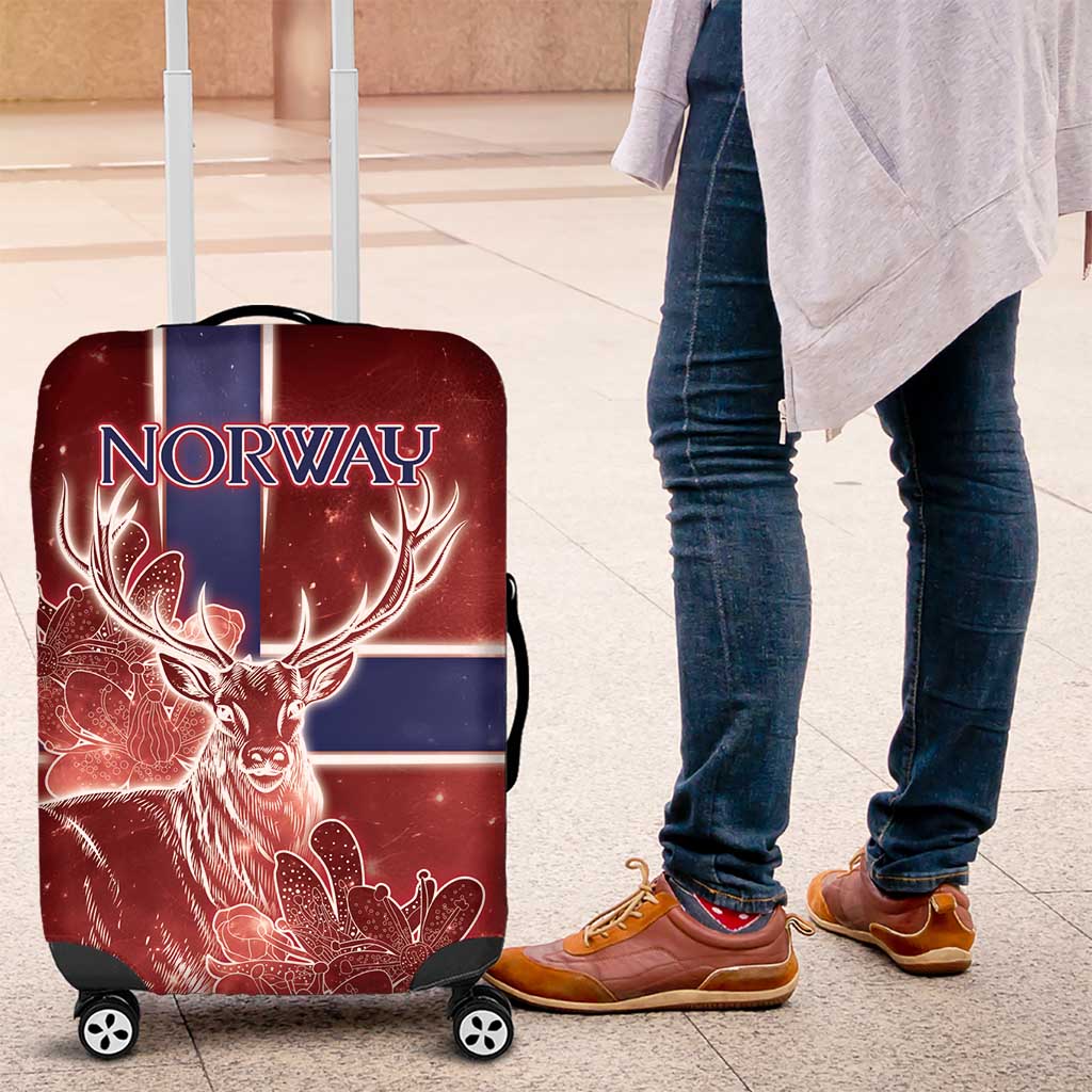 Norway Luggage Cover The Moose With Saxifrage Flowers Galaxy Style DT05