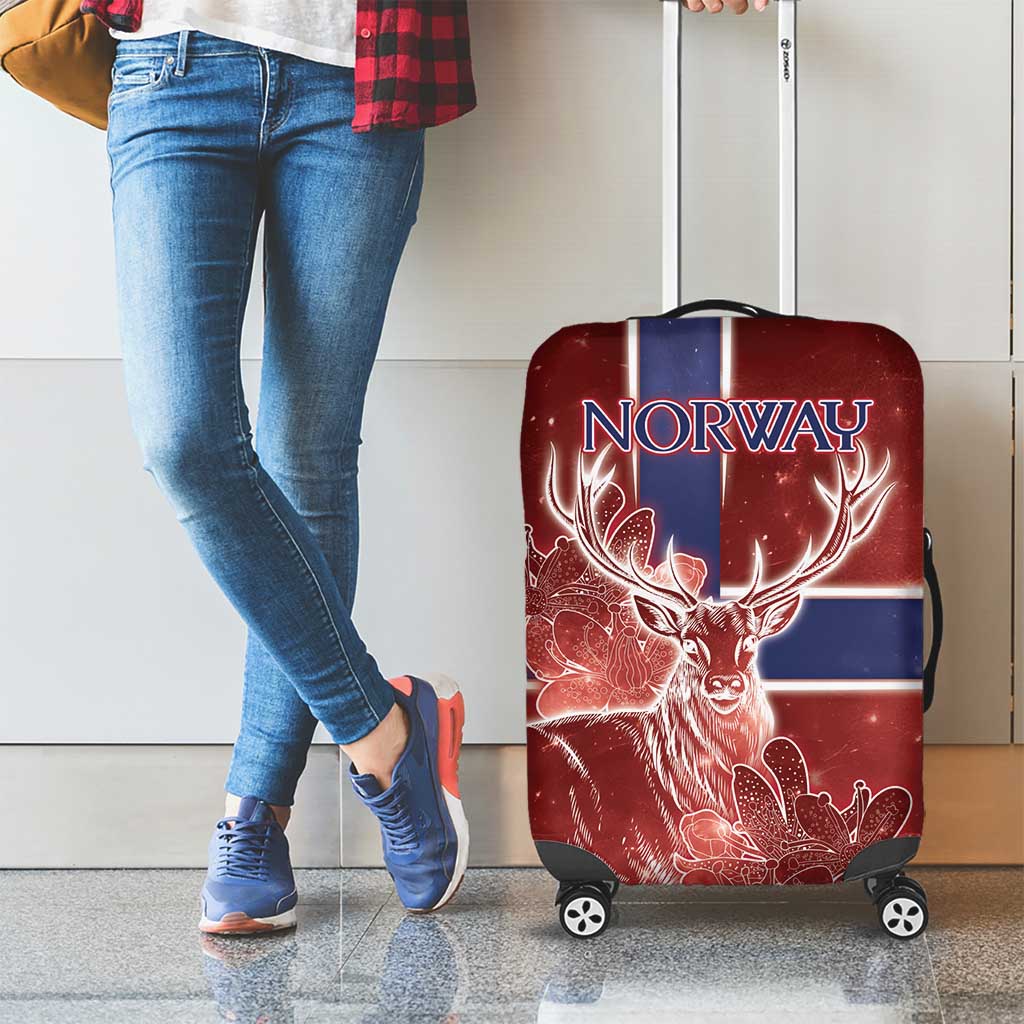 Norway Luggage Cover The Moose With Saxifrage Flowers Galaxy Style DT05
