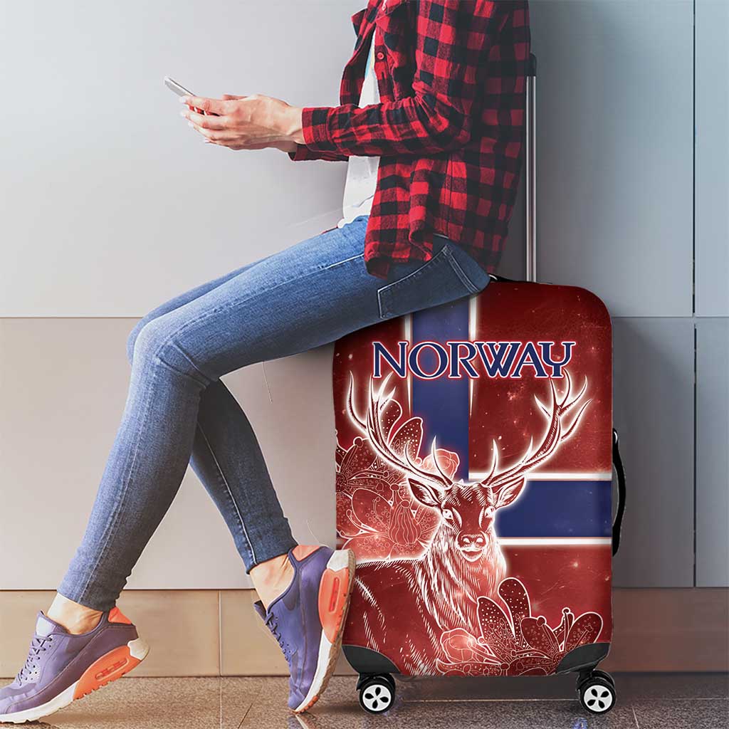 Norway Luggage Cover The Moose With Saxifrage Flowers Galaxy Style DT05