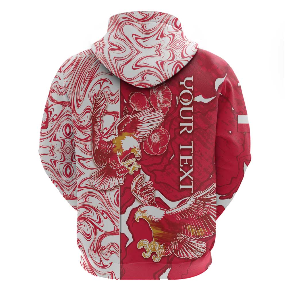 Personalized Poland Hoodie Two White Eagles Fighting DT05