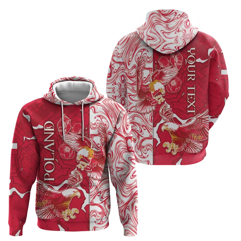 Personalized Poland Hoodie Two White Eagles Fighting DT05