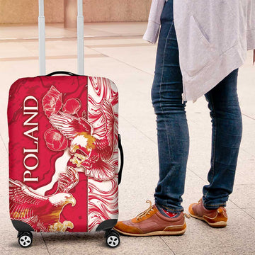 Poland Luggage Cover Two White Eagles Fighting DT05