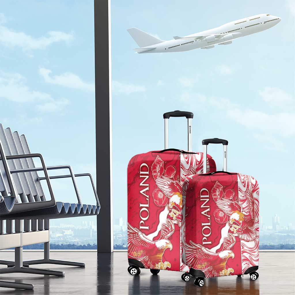 Poland Luggage Cover Two White Eagles Fighting DT05