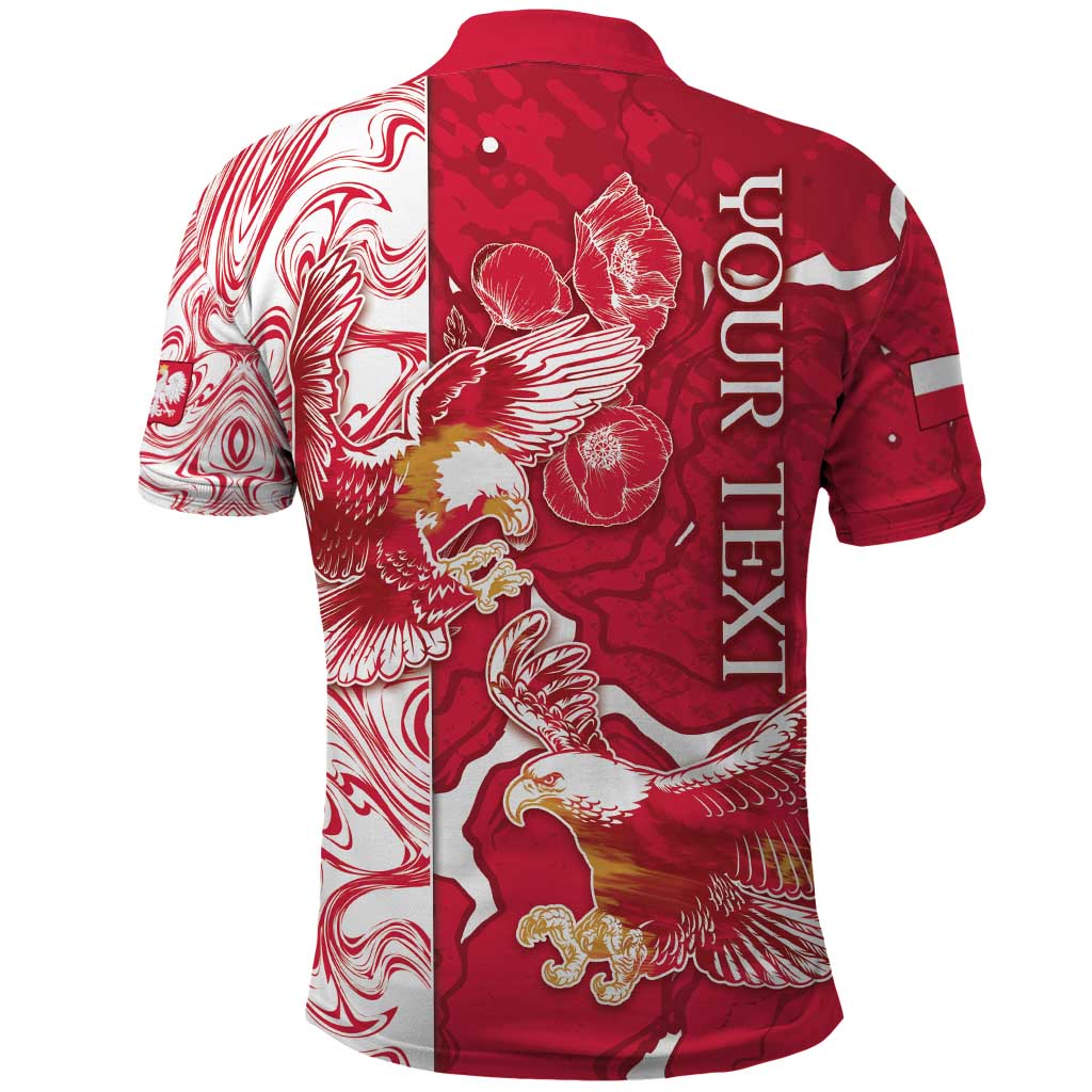 Personalized Poland Polo Shirt Two White Eagles Fighting DT05