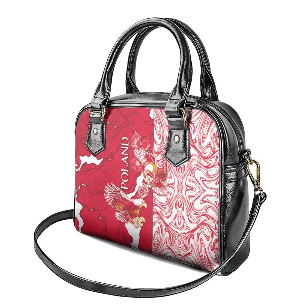 Poland Shoulder Handbag Two White Eagles Fighting DT05