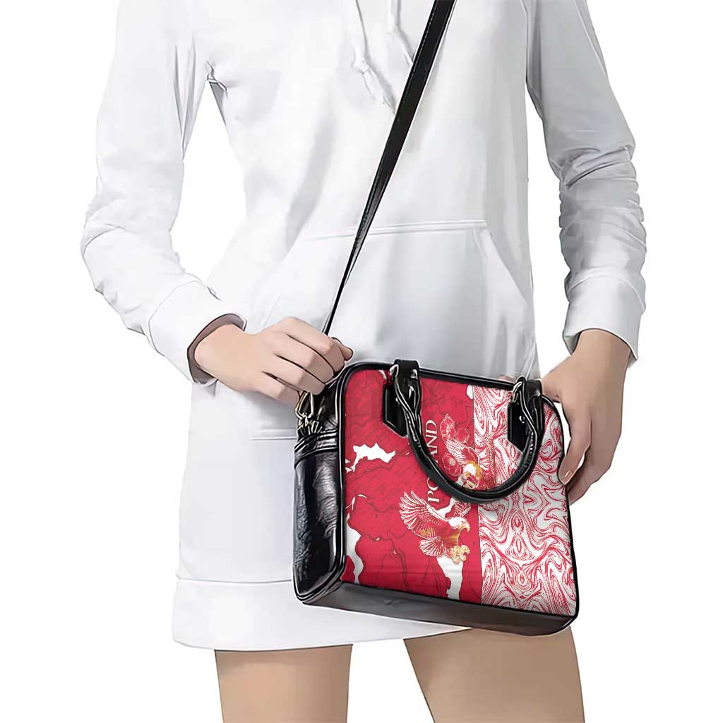Poland Shoulder Handbag Two White Eagles Fighting DT05