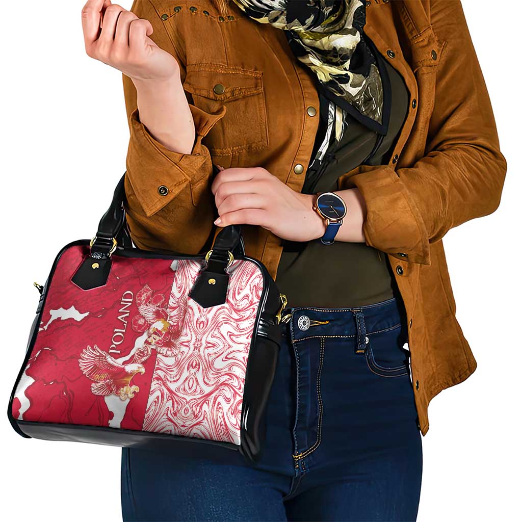 Poland Shoulder Handbag Two White Eagles Fighting DT05
