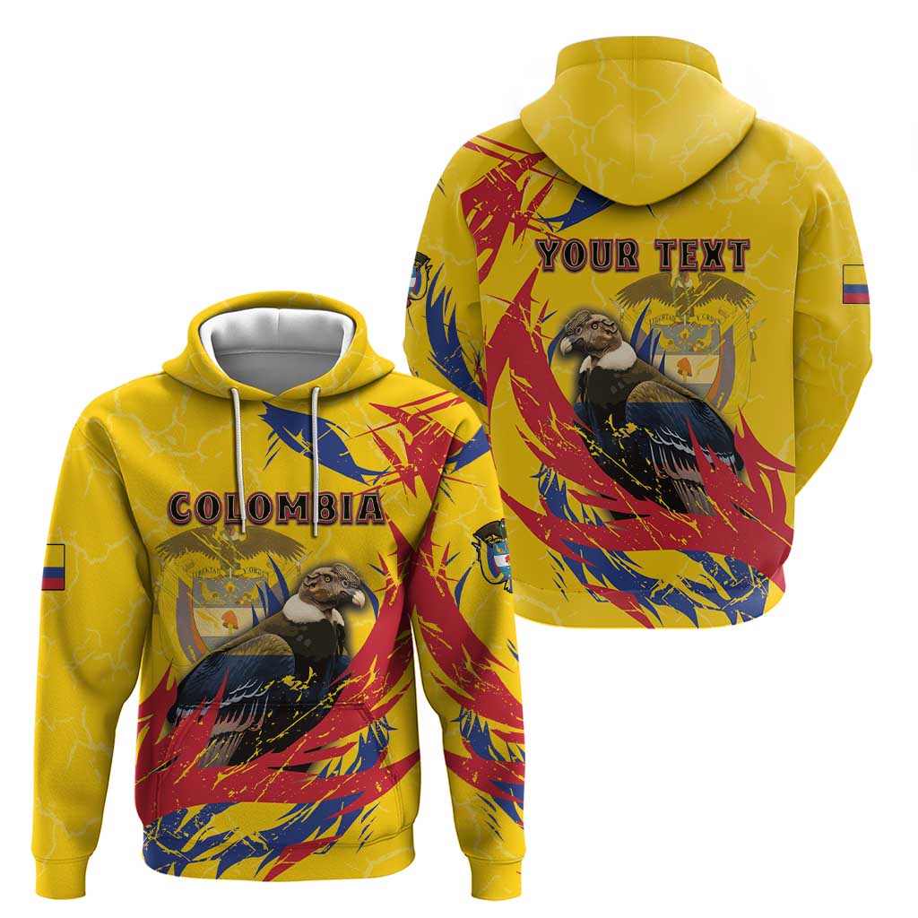 Personalized Colombia Hoodie Colombian Andean Condor With Coat Of Arms DT05