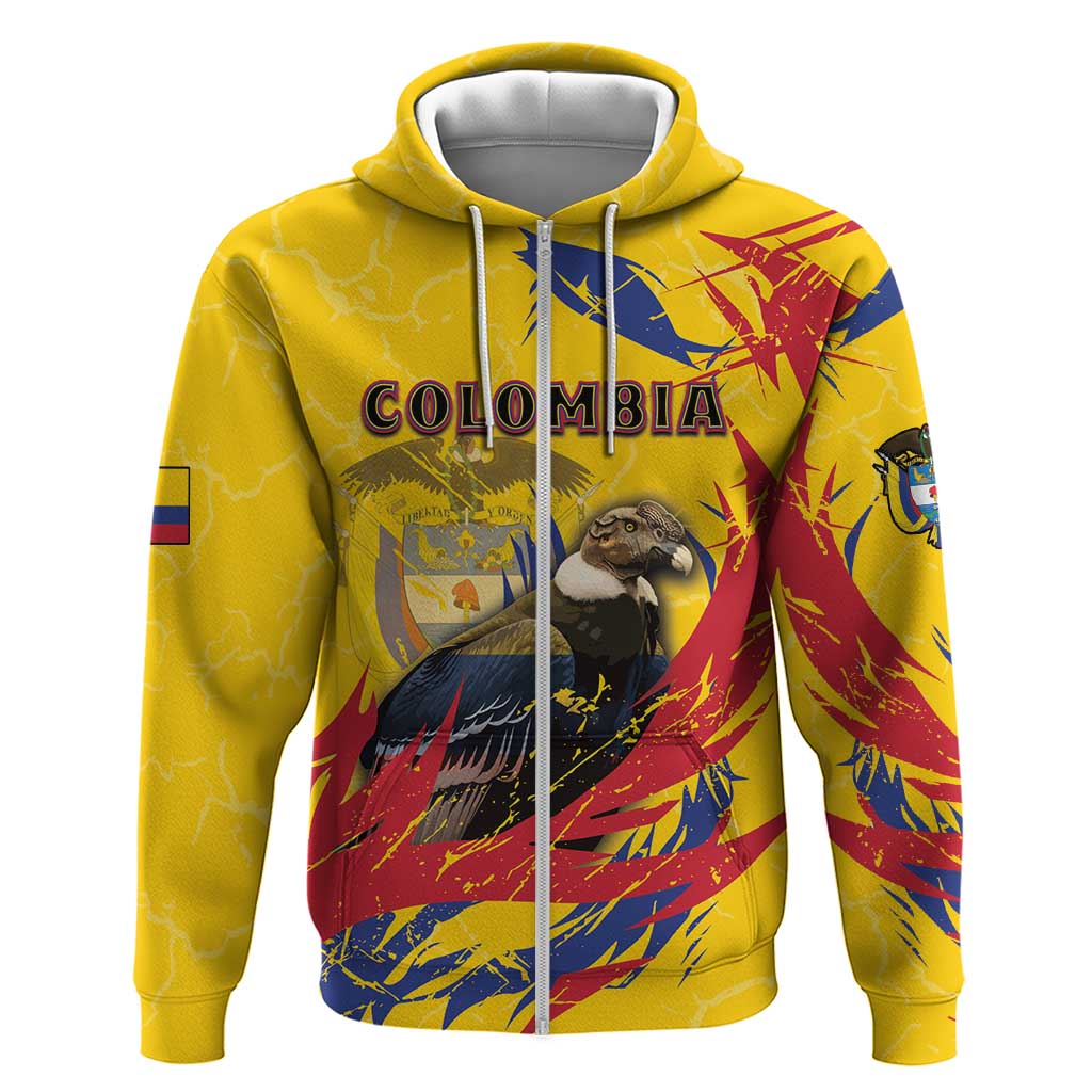 Personalized Colombia Hoodie Colombian Andean Condor With Coat Of Arms DT05
