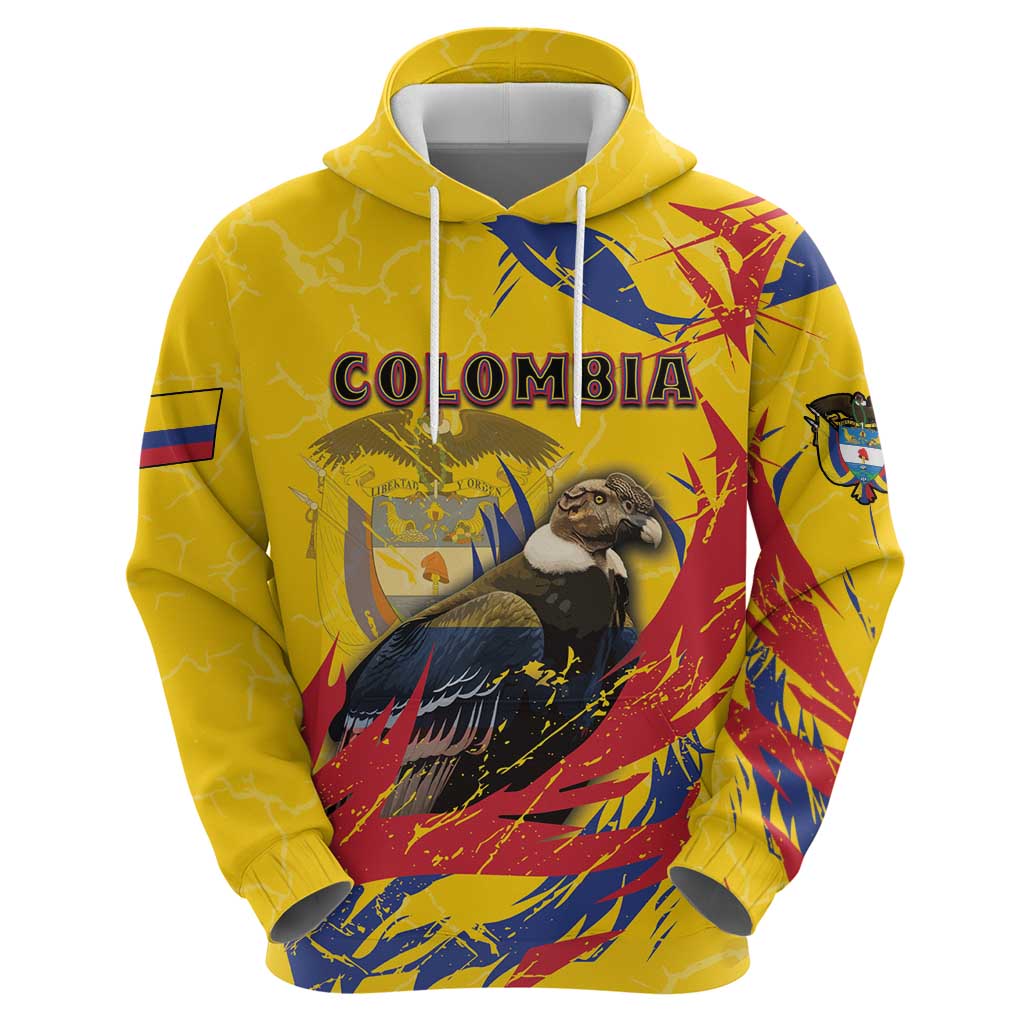 Personalized Colombia Hoodie Colombian Andean Condor With Coat Of Arms DT05