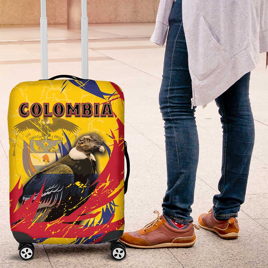 Colombia Luggage Cover Colombian Andean Condor With Coat Of Arms DT05