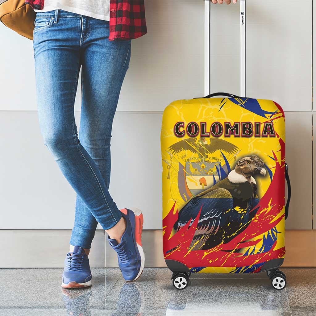 Colombia Luggage Cover Colombian Andean Condor With Coat Of Arms DT05