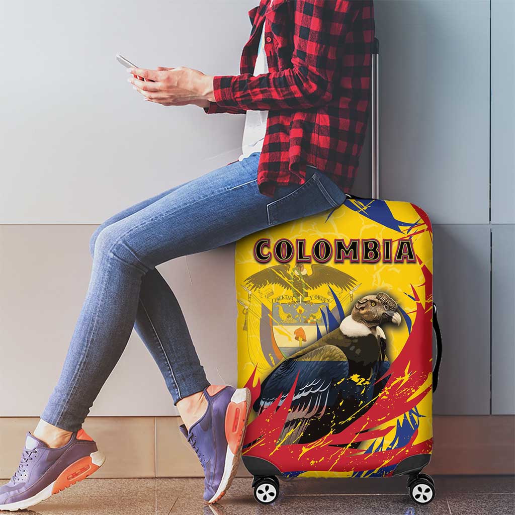 Colombia Luggage Cover Colombian Andean Condor With Coat Of Arms DT05