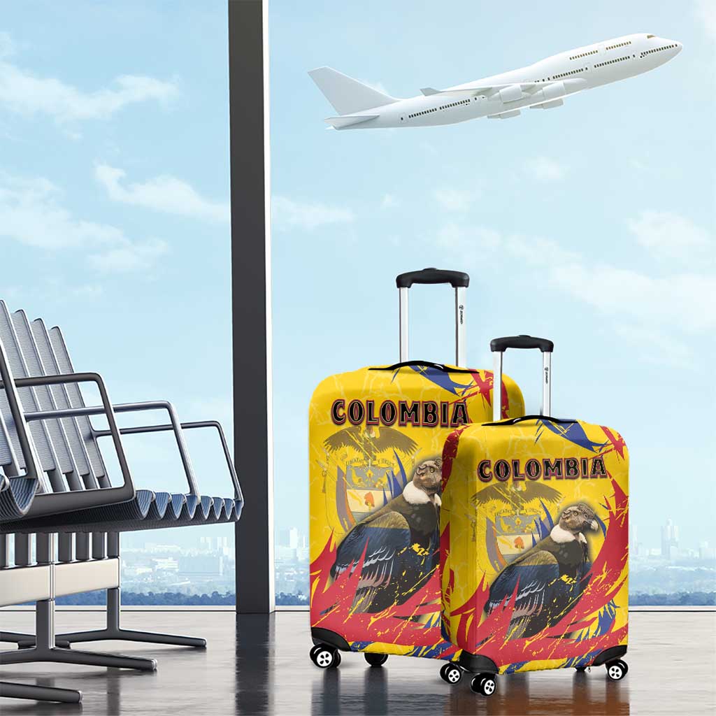 Colombia Luggage Cover Colombian Andean Condor With Coat Of Arms DT05
