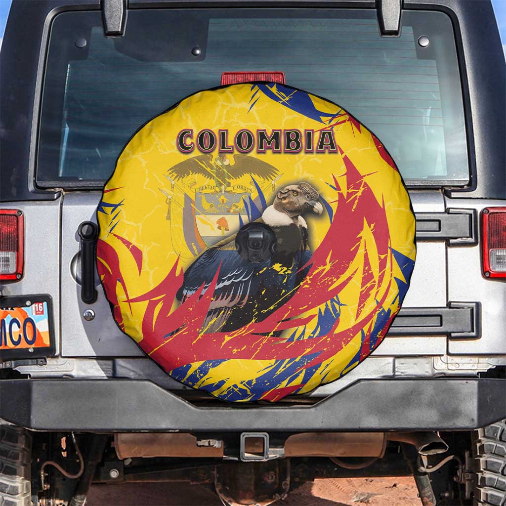 Colombia Spare Tire Cover Colombian Andean Condor With Coat Of Arms DT05