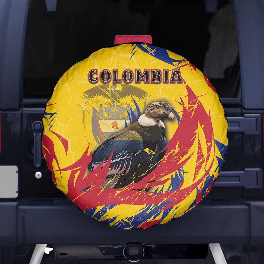 Colombia Spare Tire Cover Colombian Andean Condor With Coat Of Arms DT05