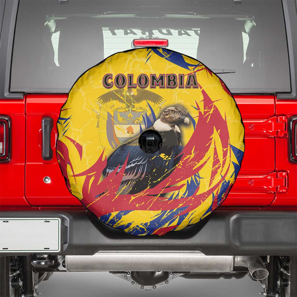 Colombia Spare Tire Cover Colombian Andean Condor With Coat Of Arms DT05