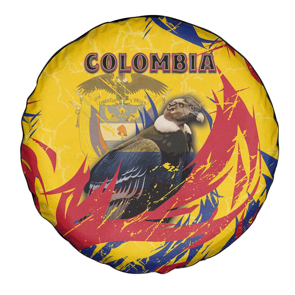 Colombia Spare Tire Cover Colombian Andean Condor With Coat Of Arms DT05