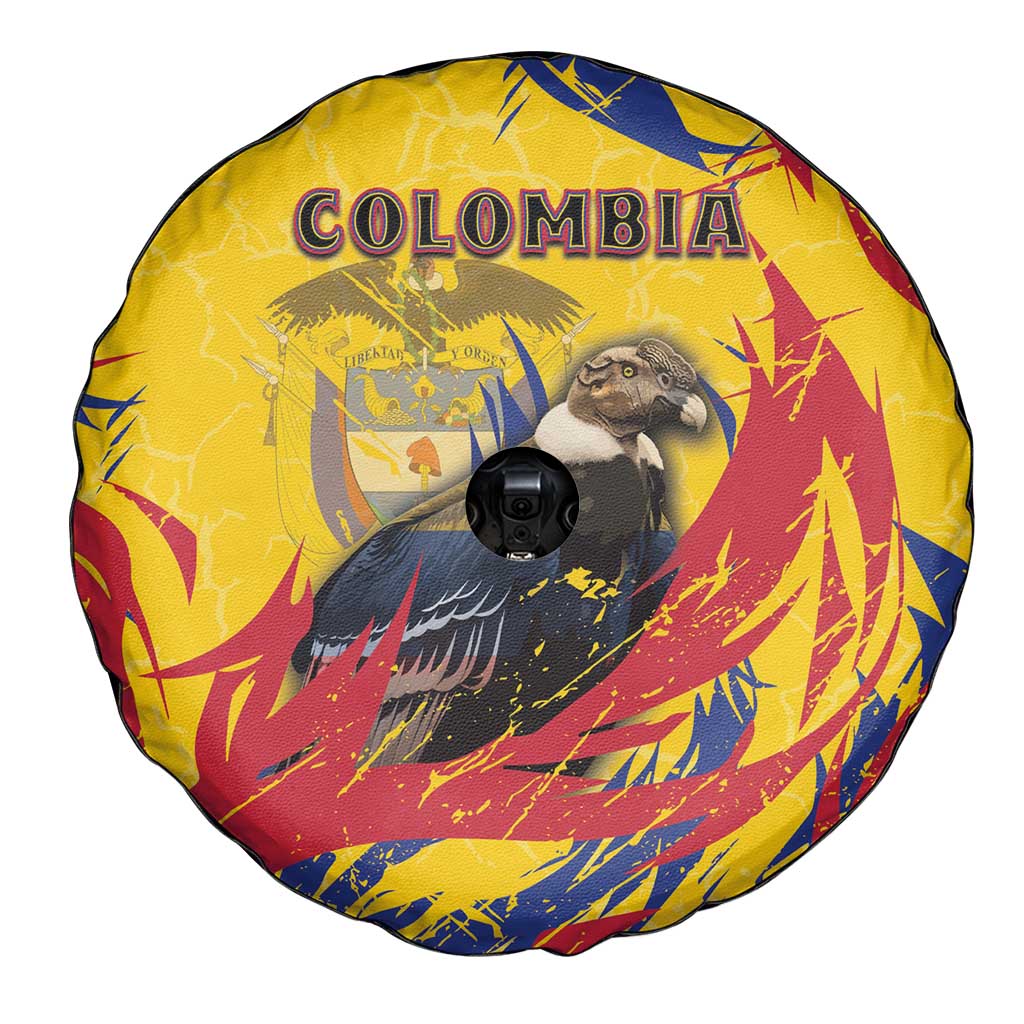 Colombia Spare Tire Cover Colombian Andean Condor With Coat Of Arms DT05