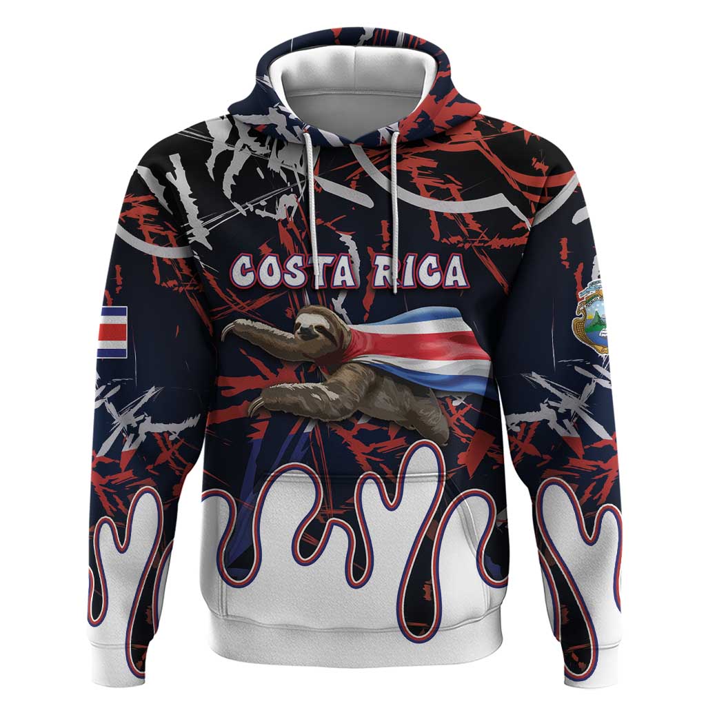Personalized Costa Rica Hoodie Flying Sloth DT05