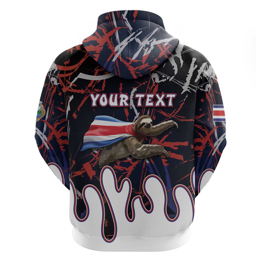 Personalized Costa Rica Hoodie Flying Sloth DT05
