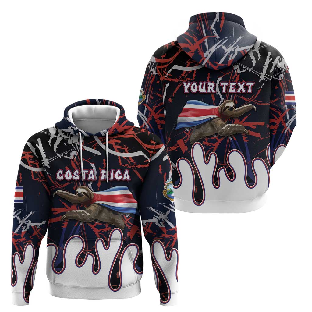 Personalized Costa Rica Hoodie Flying Sloth DT05