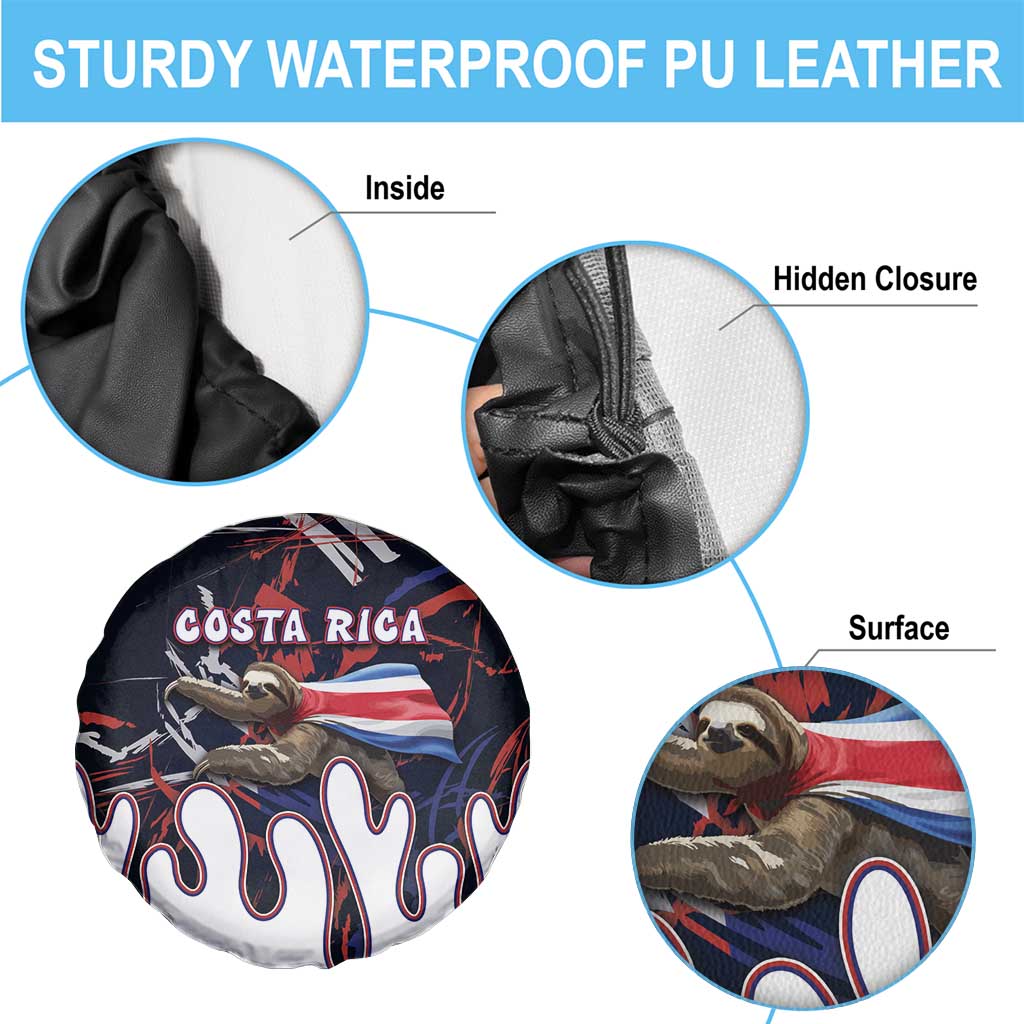 Costa Rica Spare Tire Cover Flying Sloth DT05