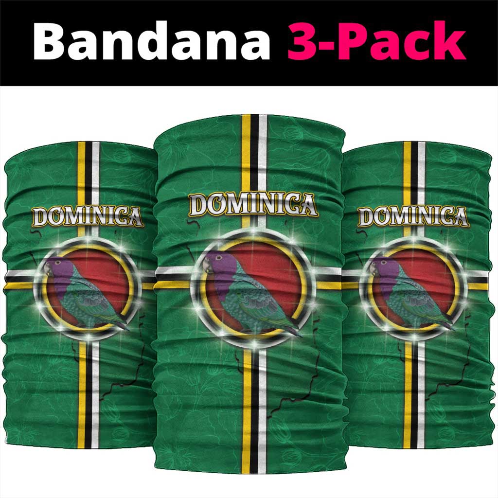 Dominica Neck Gaiter Sisserou Parrot With Hibiscus Patterns DT05