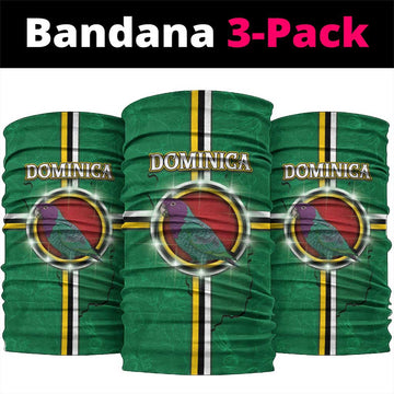 Dominica Neck Gaiter Sisserou Parrot With Hibiscus Patterns DT05