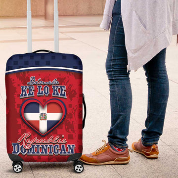 Dominican Republic Luggage Cover Dimelo Ke Lo Ke DT05