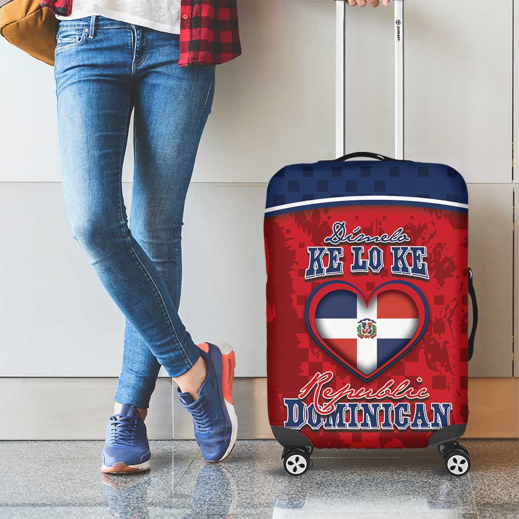 Dominican Republic Luggage Cover Dimelo Ke Lo Ke DT05