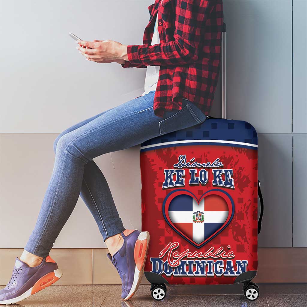 Dominican Republic Luggage Cover Dimelo Ke Lo Ke DT05