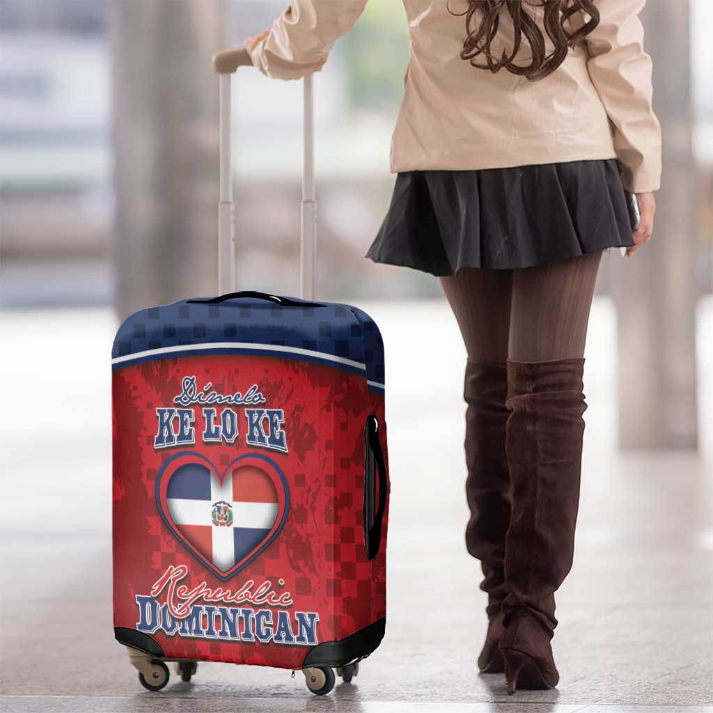 Dominican Republic Luggage Cover Dimelo Ke Lo Ke DT05