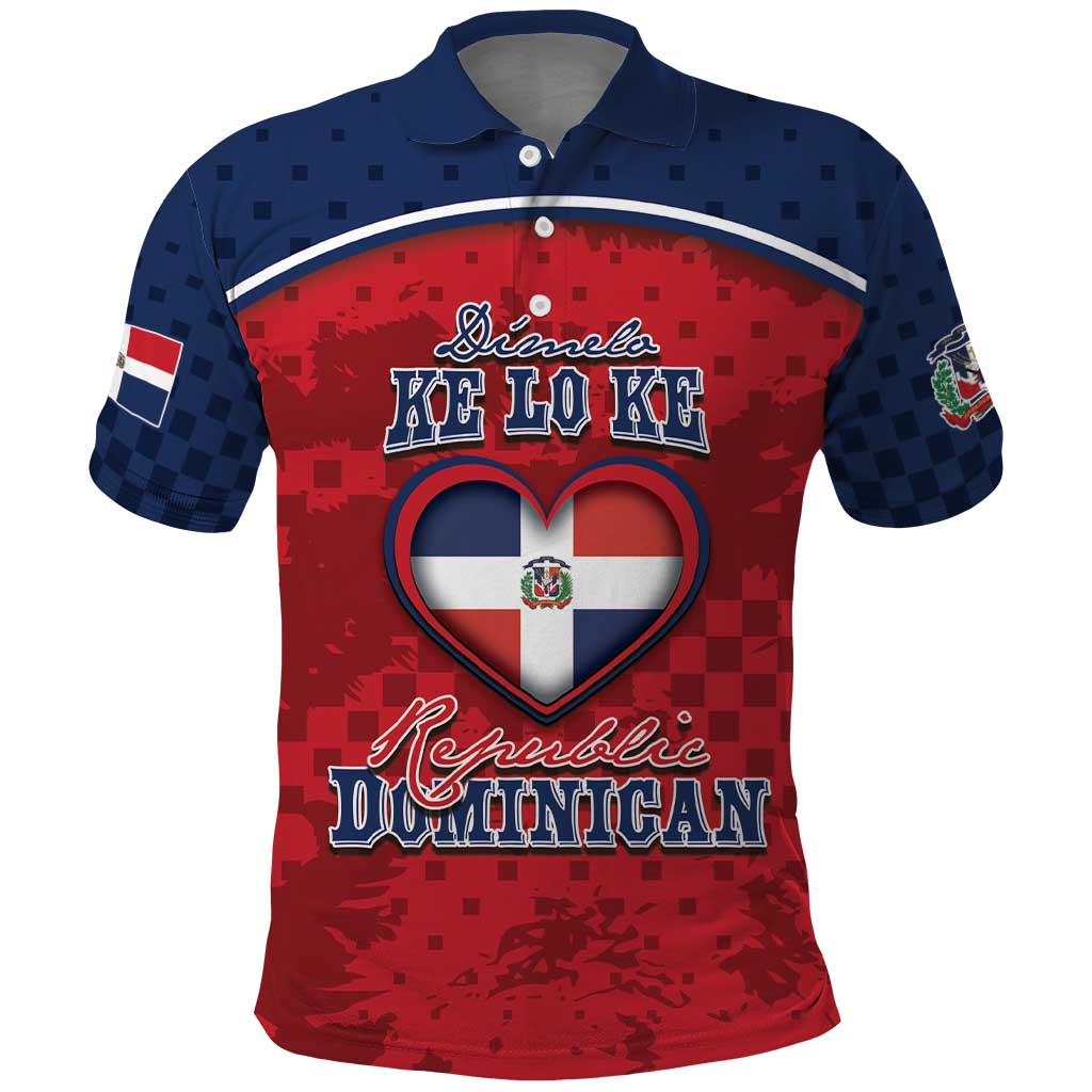 Personalized Dominican Republic Polo Shirt Dimelo Ke Lo Ke DT05