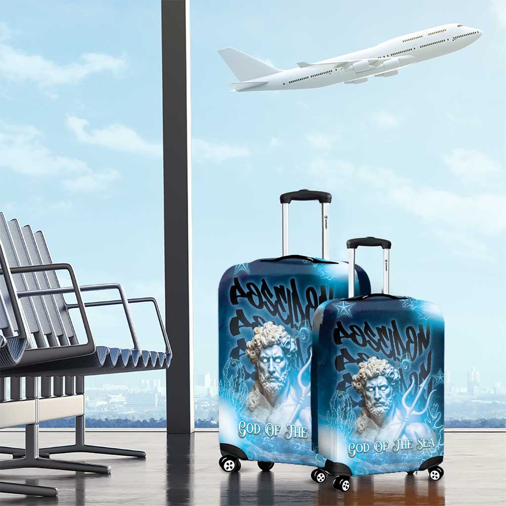 Poseidon Luggage Cover God Of The Sea DT05