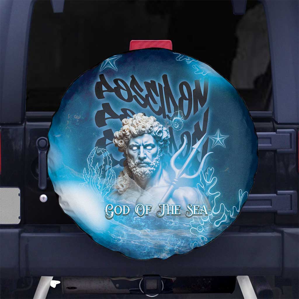 Poseidon Spare Tire Cover God Of The Sea DT05