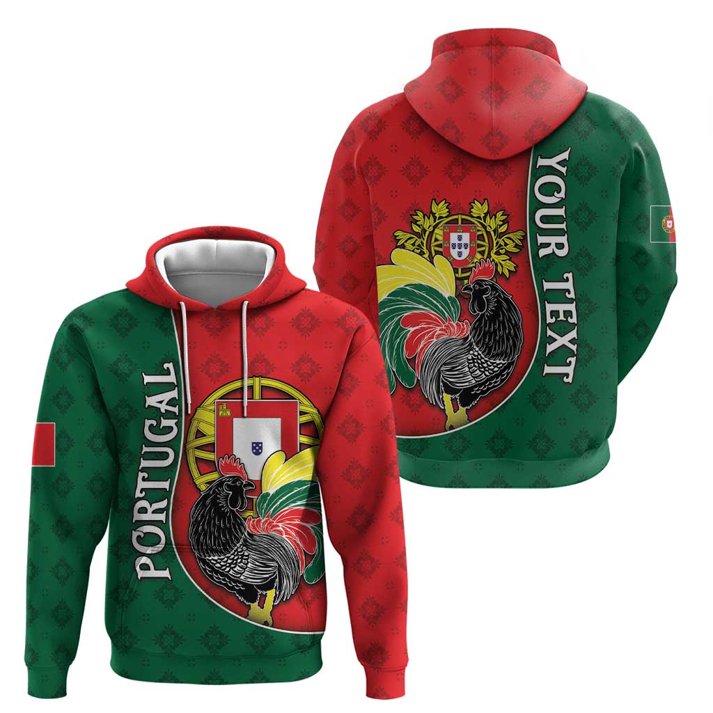 Personalized Portugal Hoodie Rooster With Coat Of Arms DT05