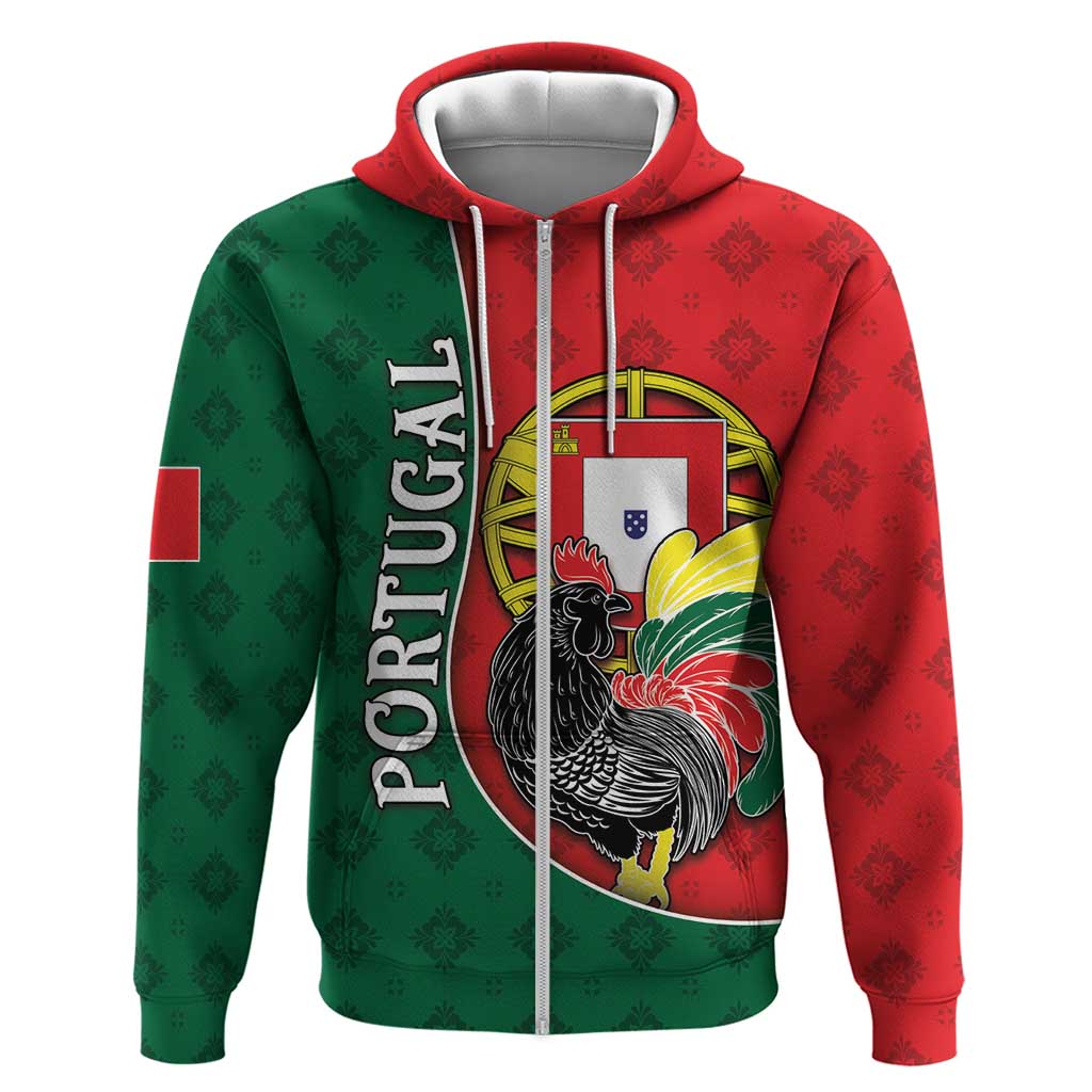 Personalized Portugal Hoodie Rooster With Coat Of Arms DT05