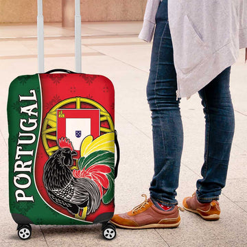 Portugal Luggage Cover Rooster With Coat Of Arms DT05