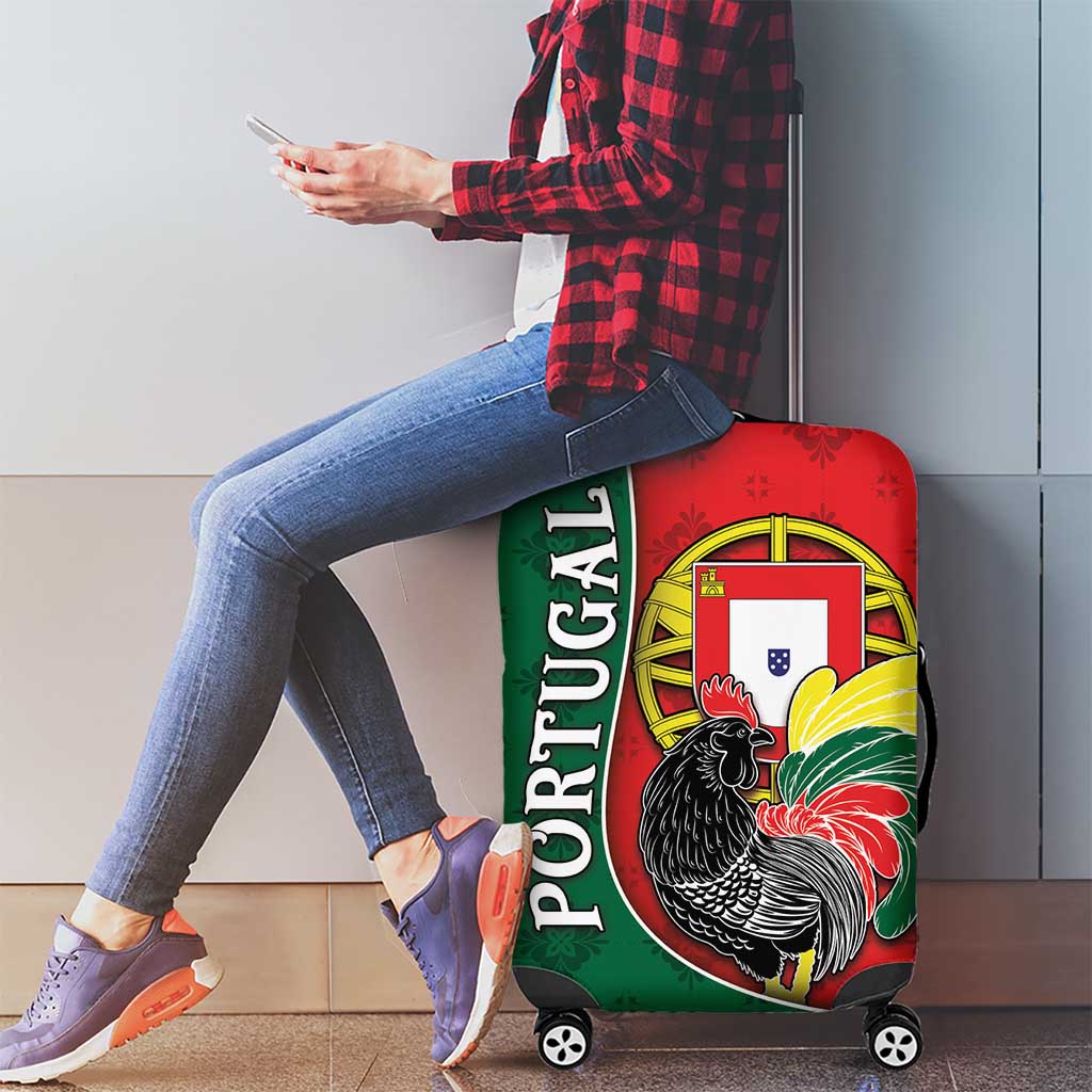 Portugal Luggage Cover Rooster With Coat Of Arms DT05