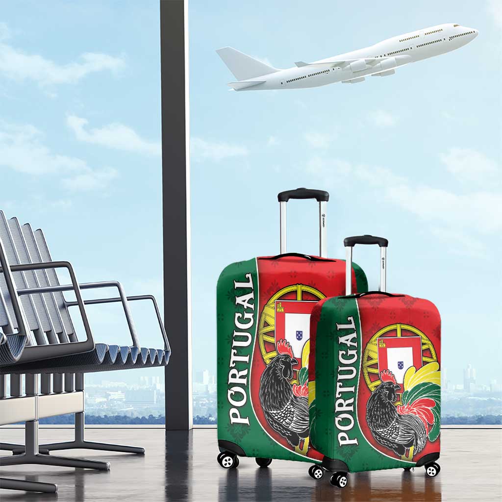 Portugal Luggage Cover Rooster With Coat Of Arms DT05