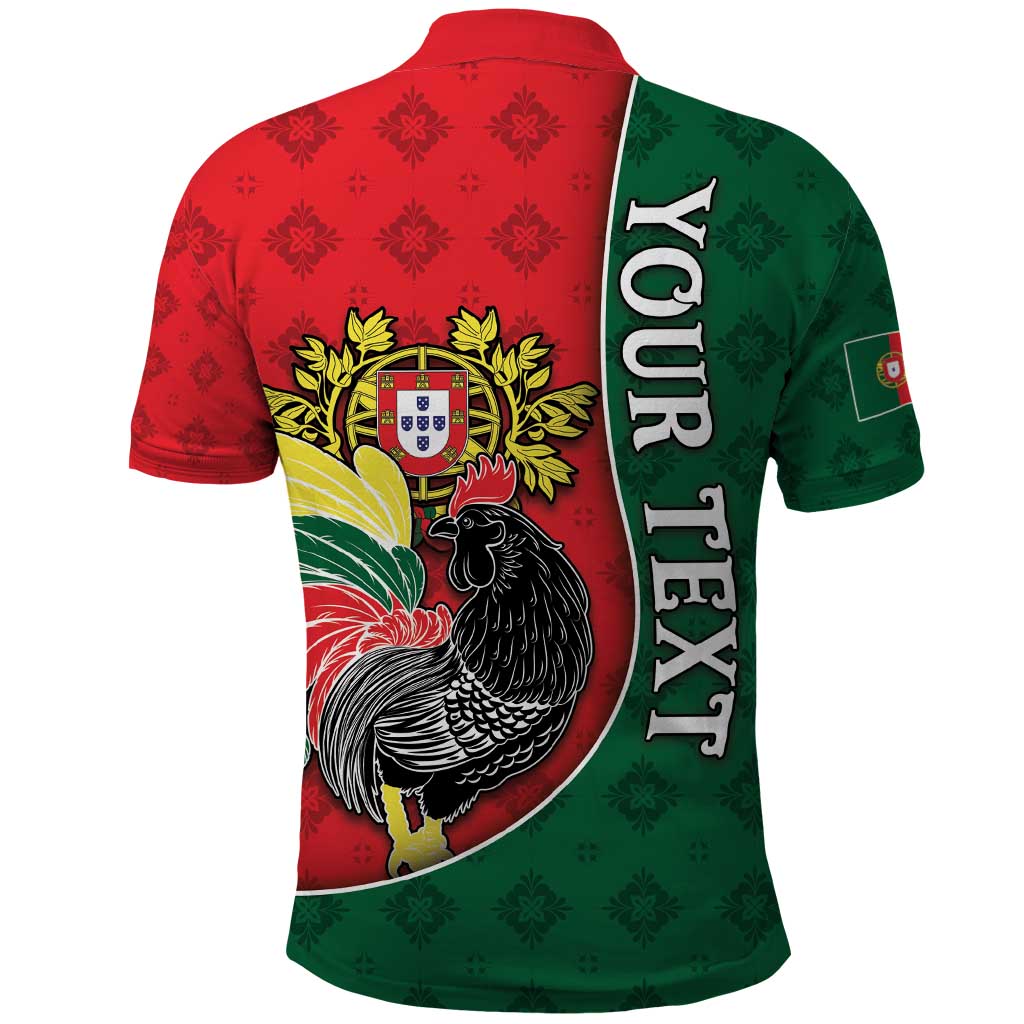 Personalized Portugal Polo Shirt Rooster With Coat Of Arms DT05