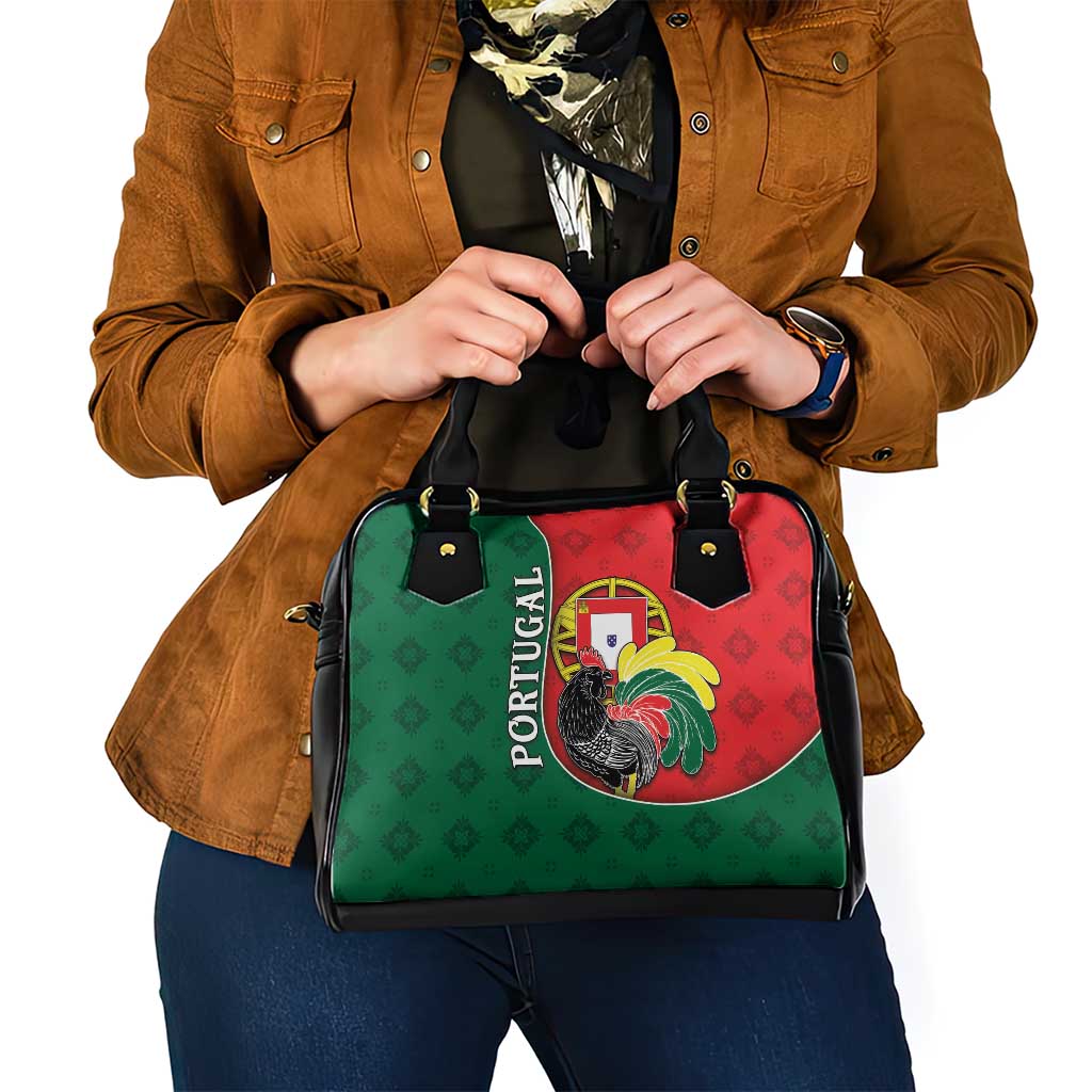 Portugal Shoulder Handbag Rooster With Coat Of Arms DT05