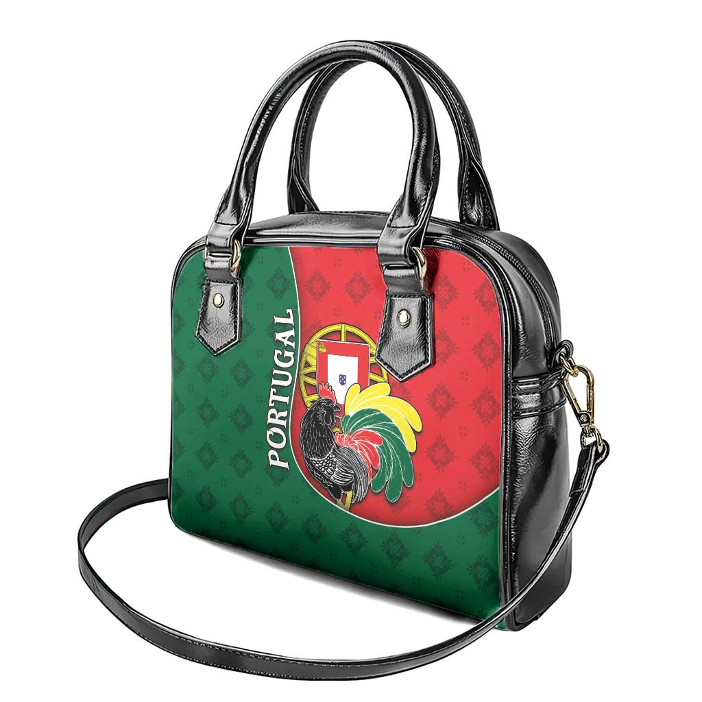 Portugal Shoulder Handbag Rooster With Coat Of Arms DT05