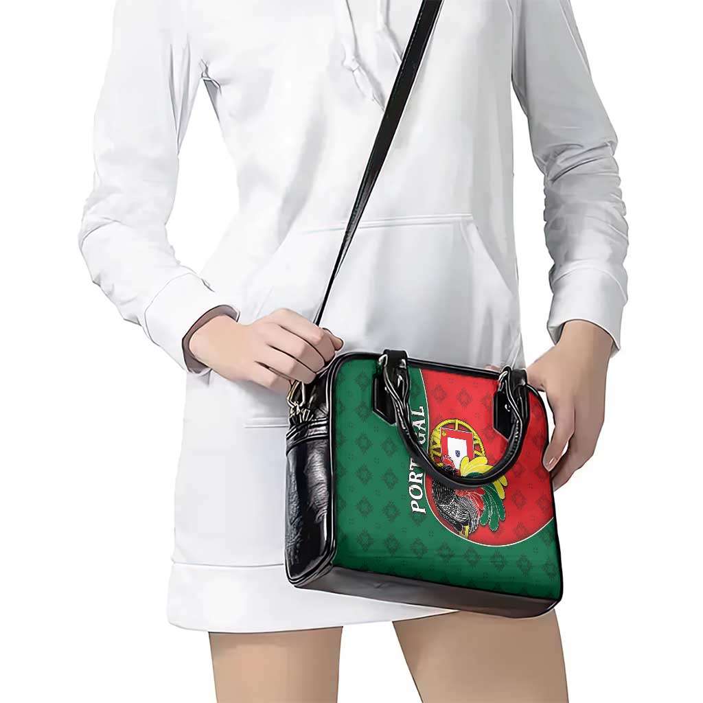 Portugal Shoulder Handbag Rooster With Coat Of Arms DT05