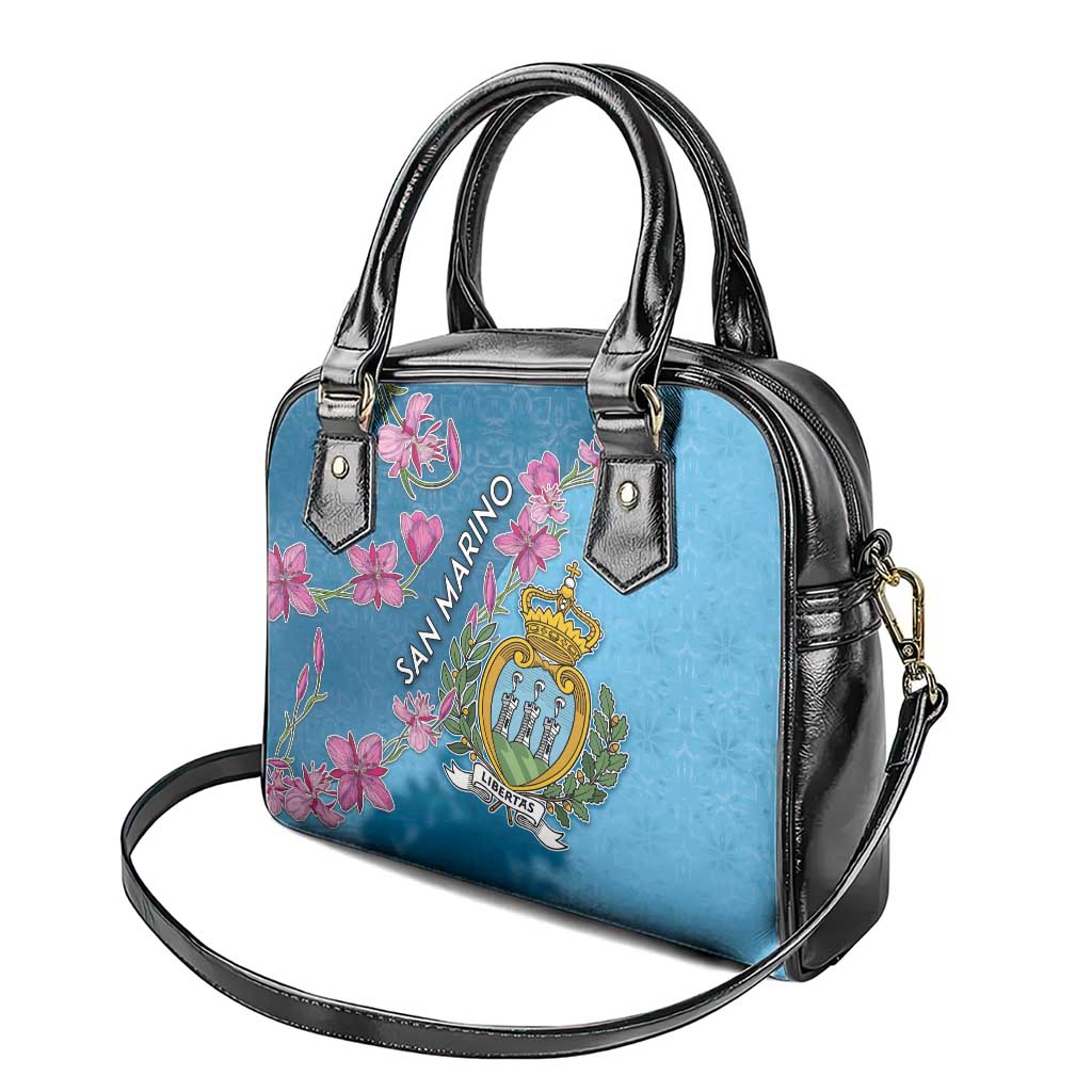 San Marino Shoulder Handbag The Cyclamen Cyprium With Coat Of Arms DT05