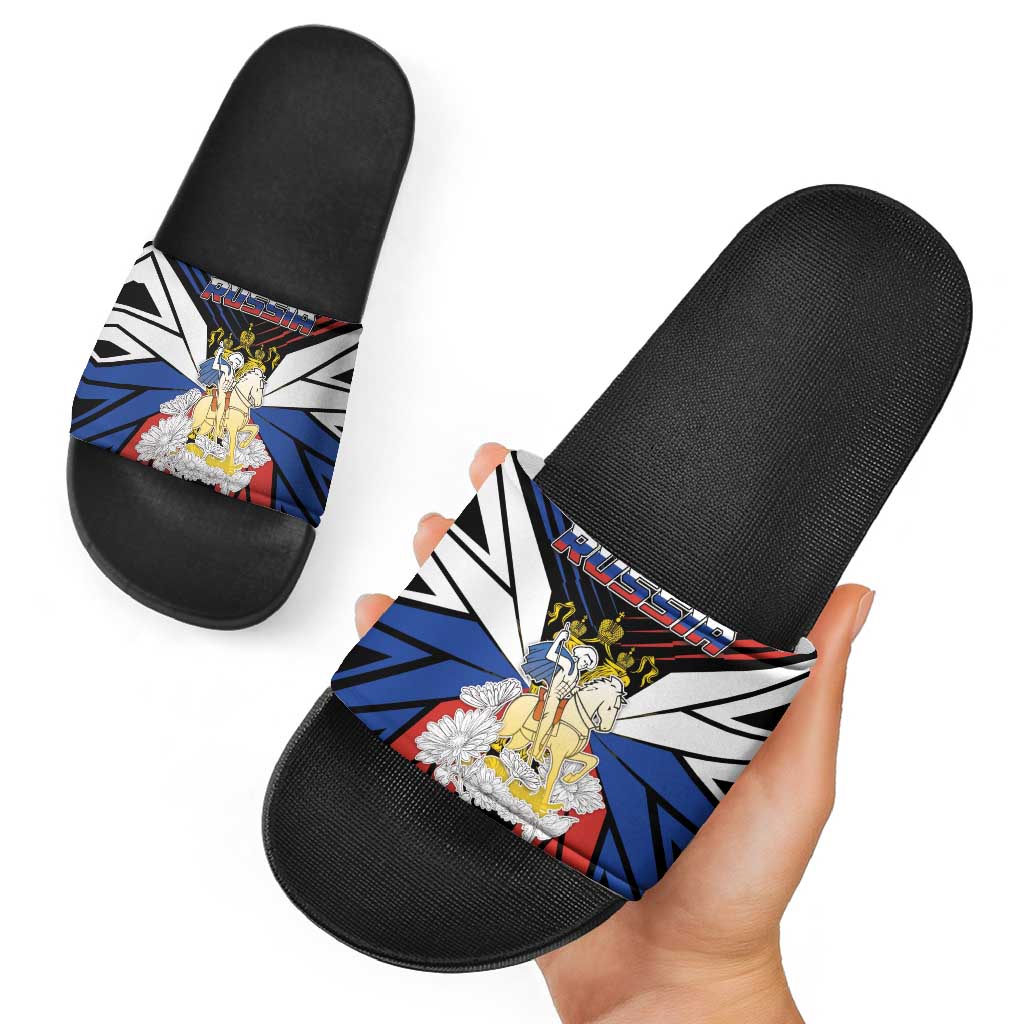 Russia Slide Sandals Symbol Saint George Slaying The Dragon DT05